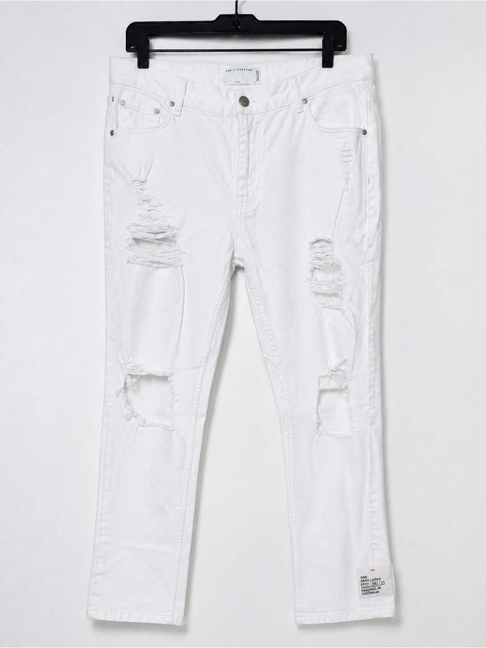 ASOS White Ripped Skinny Men's Jeans